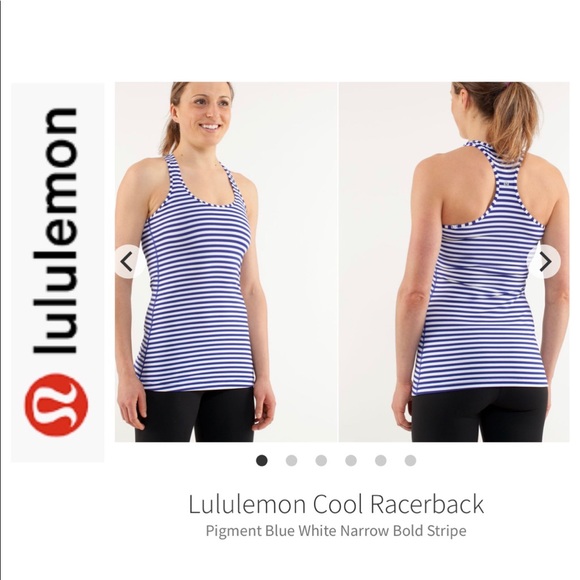 lululemon athletica Tops - Lululemon Cool Racerback Tank. Navy Blue. Sz 8